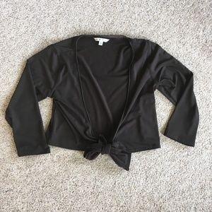 Cabi S brown long sleeve shrug